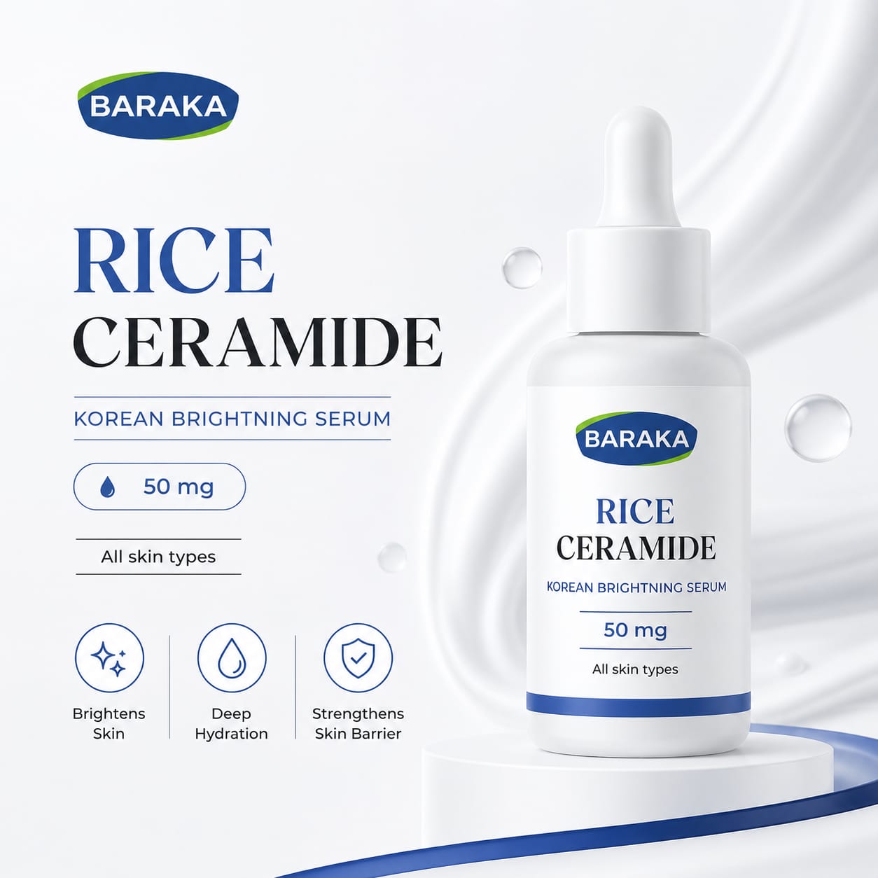 Rice and Ceramide Serum